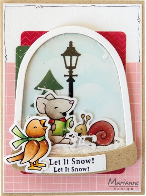 Eline's Animal Singing, Stempel- und Stanzenset - Marianne Design